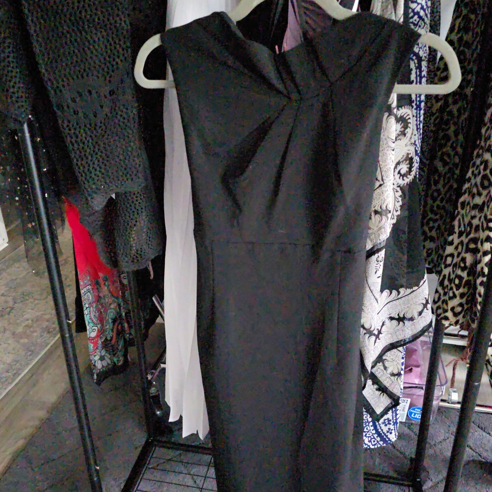 Kasper Black Midi Dress